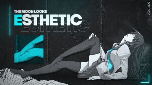 the moon looks esthetic